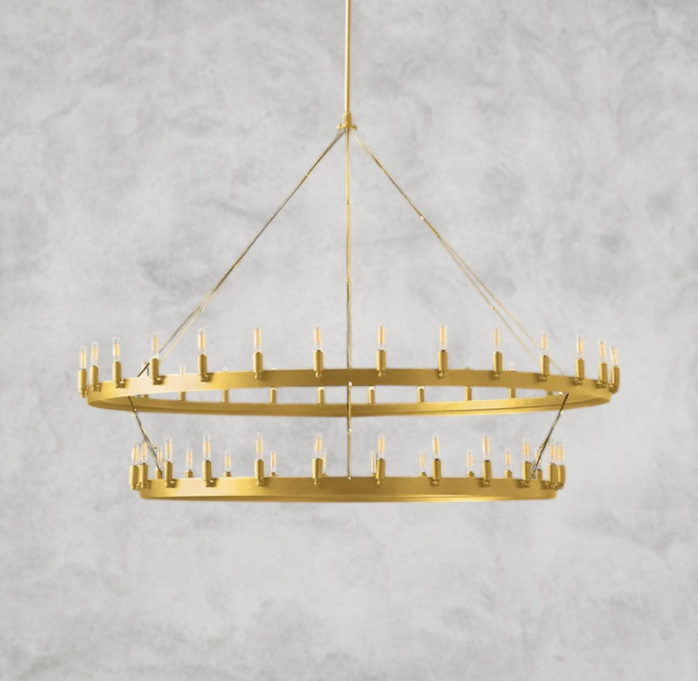 Camino Vintage Filament Two-Tier Chandelier 38", 50", 63", 71"